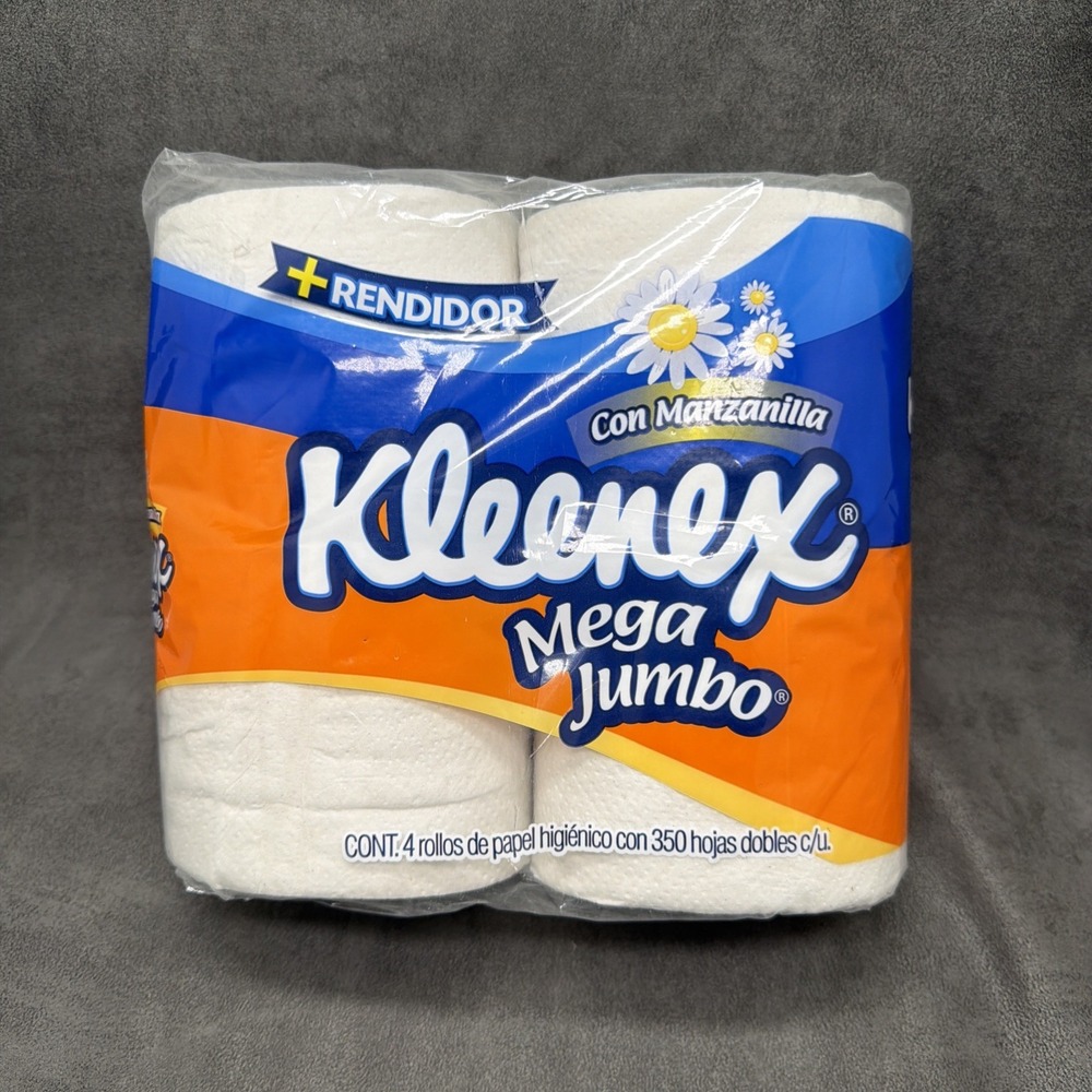 Kleenex With Chamomile Manzanilla Toilet Paper Bath Tissue 4 Count Mexico